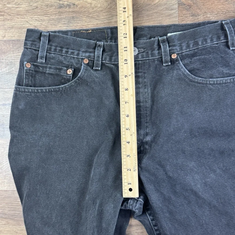 Vintage 2000 Black Levi's 550 Jeans Cotton Western Denim 36x30 USA